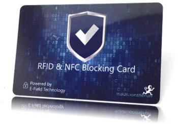 Makaka on the run RFID karta NFC blocker    X000Q75901 1 ks modrá