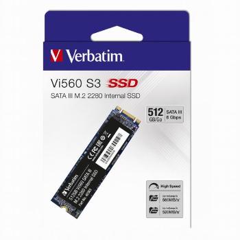 Interný disk SSD Verbatim M.2 SATA III, 512GB, GB, Vi560, 49363, 560 MB/s-R, 520 MB/s-W