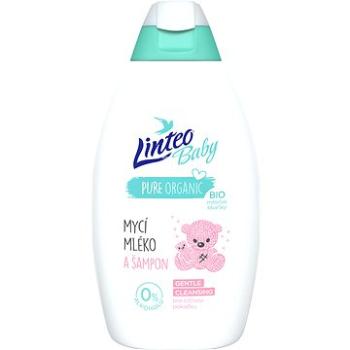 LINTEO BABY Detské umývacie mlieko a šampón 425 ml (8595686302255)