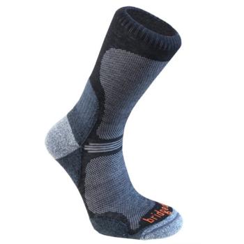 Ponožky Bridgedale Hike Ultra Light T2 Merino Performance Crew black/845 S (3-5,5)