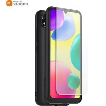 OEM Made for Xiaomi TPU Kryt + Tvrdené Sklo na Xiaomi Redmi 9C/10A Black (WICASETPUREDMI9C)