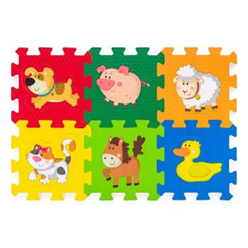 Plastica Penové puzzle so zvieratkami, 6 ks