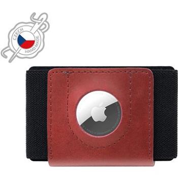 FIXED Tiny Wallet for AirTag z pravej hovädzej kože červená (FIXWAT-STN2-RD)