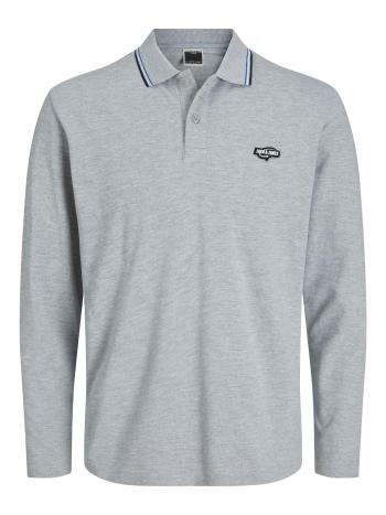 Jack&Jones Pánske polo triko Standard Fit JCOLOGAN 12247033 Light Grey Melange L