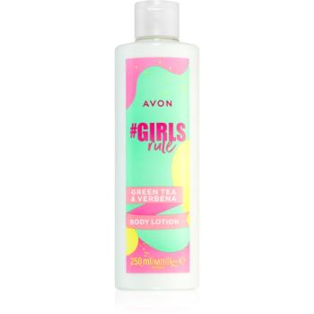 Avon #GirlsRule Green Tea & Verbena osvěžujúce telové mlieko s hydratačným účinkom 250 ml