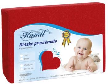 Detské prestieradlo FROTÉ 60x120 014 N červená K1