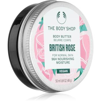 The Body Shop Body Butter Brirish Rose telové maslo s vyživujúcim účinkom 50 ml