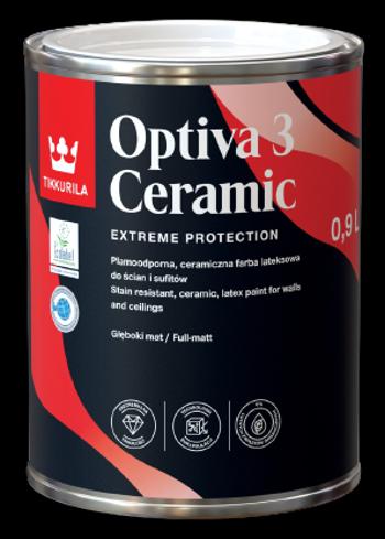 OPTIVA 3 CERAMIC SUPERMATT - Umývateľná farba s hlboko matným efektom 9 l tvt m419 - cayenne