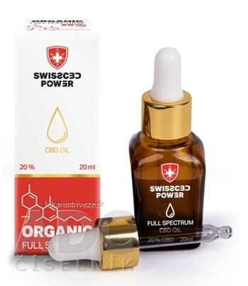 SwissCBDpower Full Spectrum CBD OIL 20% kvapky, olej 1x20 ml