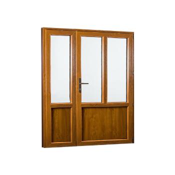 SKLADOVE-OKNA.sk - Vedľajšie vchodové dvere dvojkrídlové, pravé, PREMIUM - 1580 x 2080 mm, barva biela