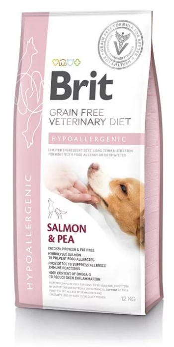 Brit Veterinary Diets GF dog Hypoallergenic granule pre psy 12kg