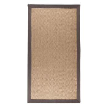 Hnedo-sivý jutový koberec Flair Rugs Herringbone, 160 x 230 cm