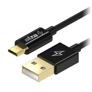 AlzaPower Core Micro USB 1 m čierny (APW-CBMU0041B)