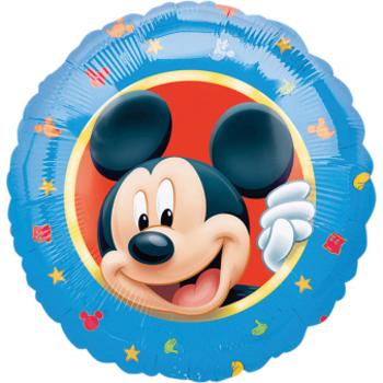 Amscan Fóliový balón Mickey Mouse - modrý kruh