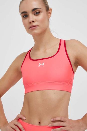 Športová podprsenka Under Armour ružová farba, jednofarebná