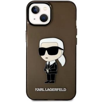 Karl Lagerfeld IML Ikonik NFT Zadný Kryt pre iPhone 14 Plus Black (KLHCP14MHNIKTCK)