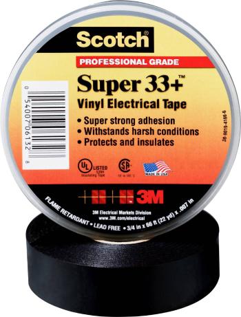 3M  SUPER33+-19X33 izolačná páska Scotch® čierna (d x š) 33 m x 19 mm
