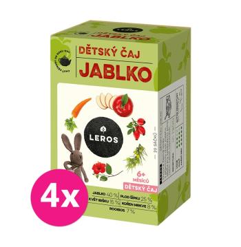 4x LEROS Dětský čaj Jablko 20x2,0g