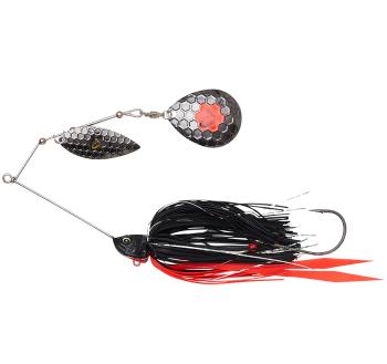 Savage gear blyskáč da bush spinnerbait sinking red n black - 16 cm 32 g