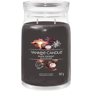 YANKEE CANDLE Signature sklo 2 knôty Black Coconut 567 g (5038581124926)