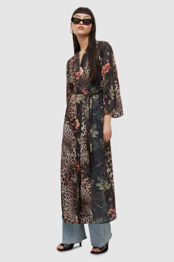 Kimono AllSaints Carina Vivana Lenzing Viscose hnedá farba