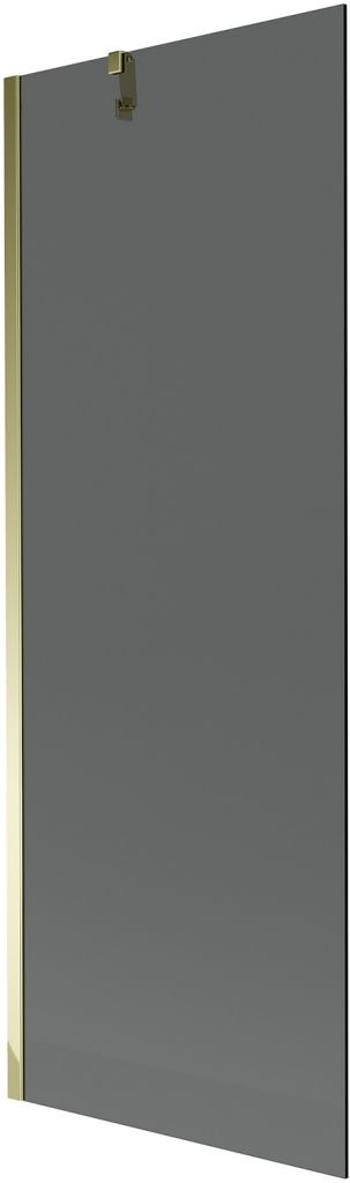 MEXEN/S - Next vaňová zástena FIX 70 x 150 cm, grafit, zlatá 895-070-000-00-40-50