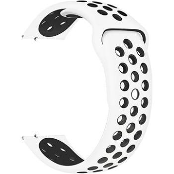 Eternico Sporty Universal Quick Release 20 mm Solid Black and White (AET-U20SP-BlWh)