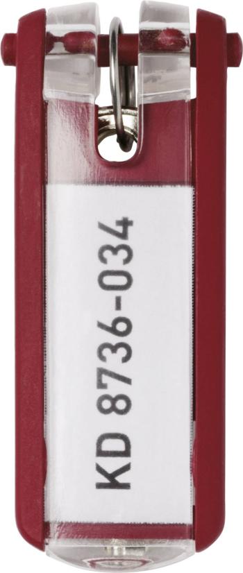 Durable vešiak na kľúče 195703 KEY CLIP - 1957 červená  6 ks