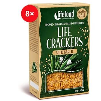 Lifefood CRACKERS s medvedím cesnakom RAW BIO – 8 ks (1063)