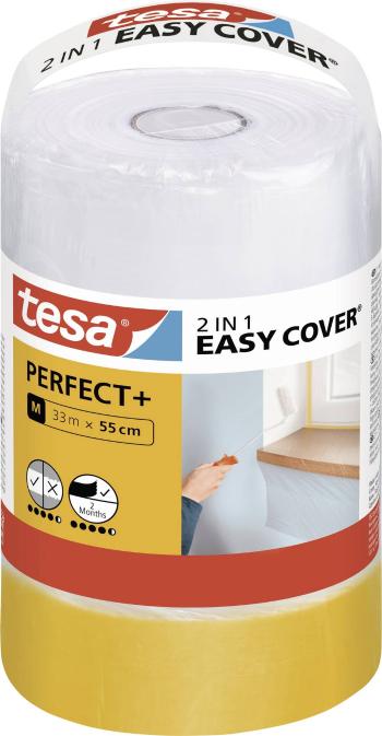 tesa Easy Cover Perfect+ 56593-00000-00 krycia fólia  žltá, priehľadná (d x š) 33 m x 550 mm 1 sada