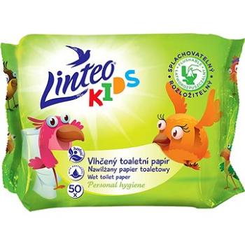 LINTEO KIDS Vlhčený toaletný papier 50 ks (8594158371485)
