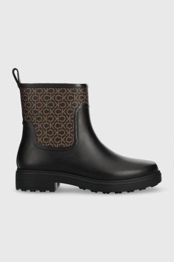 Gumáky Calvin Klein Rain Boot dámske, čierna farba