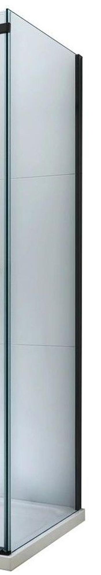 MEXEN - OMEGA stena 70x190 cm 8 mm čierne, transparent 820-070-000-70-00
