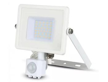 LED Solution Biely LED reflektor 30W s pohybovým snímačom Premium Farba svetla: Teplá biela 457