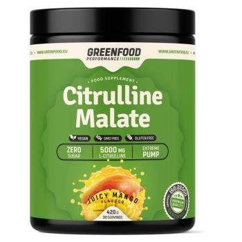 GREENFOOD NUTRITION Performance citrulline malate šťavnaté mango 420 g