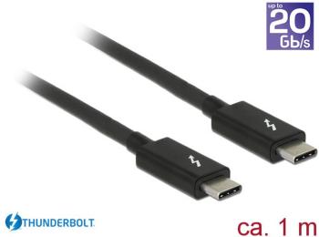 Delock USB prepojovací kábel #####Thunderbolt™ (USB-C™) Stecker, #####Thunderbolt™ (USB-C™) Stecker 1.00 m čierna 84845