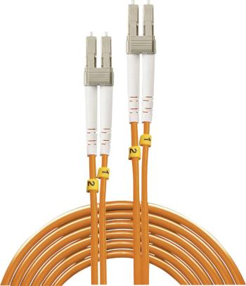 LINDY 46481 optické vlákno LWL prepojovací kábel [1x zástrčka LC - 1x zástrčka LC] 50/125 µ Multimode OM2 2.00 m