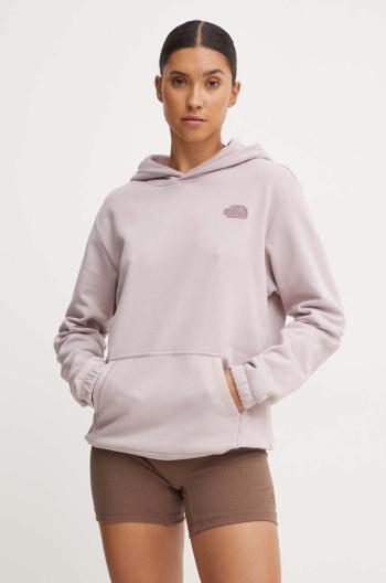 Mikina The North Face Natural Dye Hoodie dámska, fialová farba, s kapucňou, jednofarebná, NF0A89CD9OY1