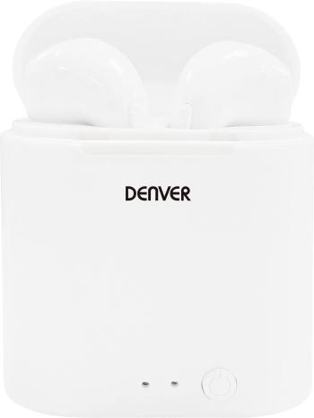 Denver TWE-36 Bluetooth  štupľové slúchadlá do uší Headset biela