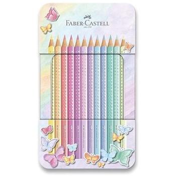 FABER-CASTELL Sparkle Pastel v plechu, 12 farieb (4005402019106)