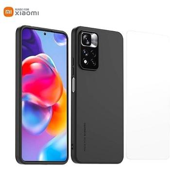 Made for Xiaomi TPU Kryt + Tvrdené sklo pre Redmi Note 11 Pro+ 5G Black (WICASETPUNOTE11PROPN)