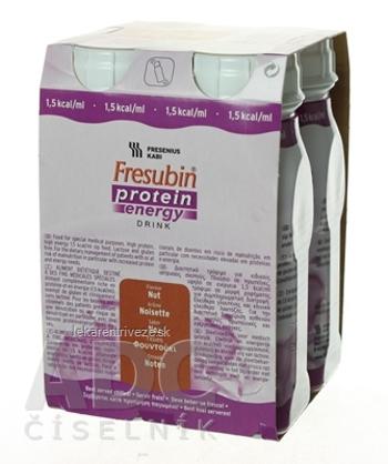Fresubin Protein energy DRINK EasyBottle, príchuť oriešok, 4x200 ml (800 ml)