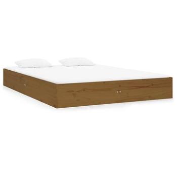 Rám postele medovo hnedý masívne drevo 120 × 190 cm Small Double, 820075