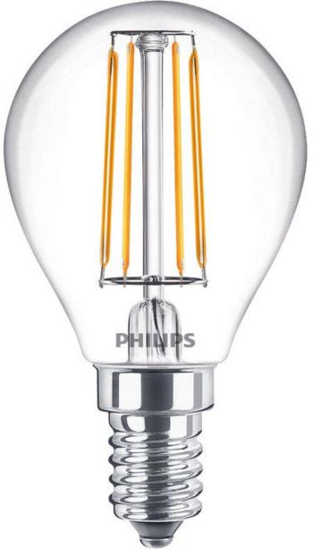 Philips Lighting 80971600 LED  En.trieda 2021 A ++ (A ++ - E) E14 klasická žiarovka 4.3 W = 40 W teplá biela (Ø x d) 45