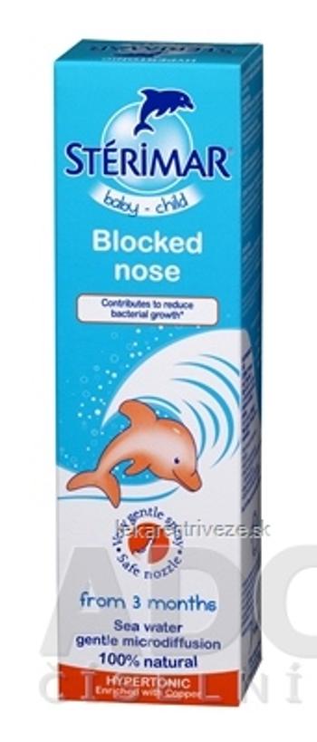 STERIMAR baby Na upchatý nos nosový sprej s obsahom morskej vody (hypertonický) (pre deti od 3 mesiacov) 1x50 ml