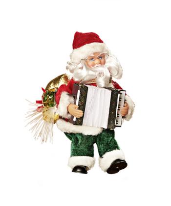 Magnet 3Pagen Santa s akordeónom