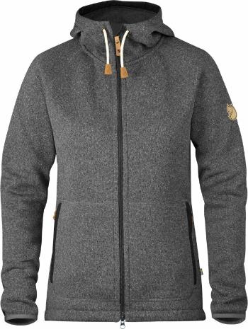 Fjällräven Outdoorová mikina Övik Fleece Hoodie W Dark Grey L