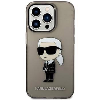 Karl Lagerfeld IML Ikonik NFT Zadný Kryt pre iPhone 14 Pro Max Black (KLHCP14XHNIKTCK)