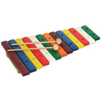 Goldon drevený xylofón 13 farebných kameňov (11205)