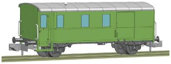 Fleischmann 830150 N nákladný vlak batožinový vozeň Pwgs 41 DB